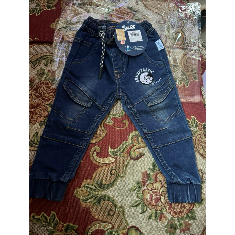 jeans baby 1t smurf dan hk original