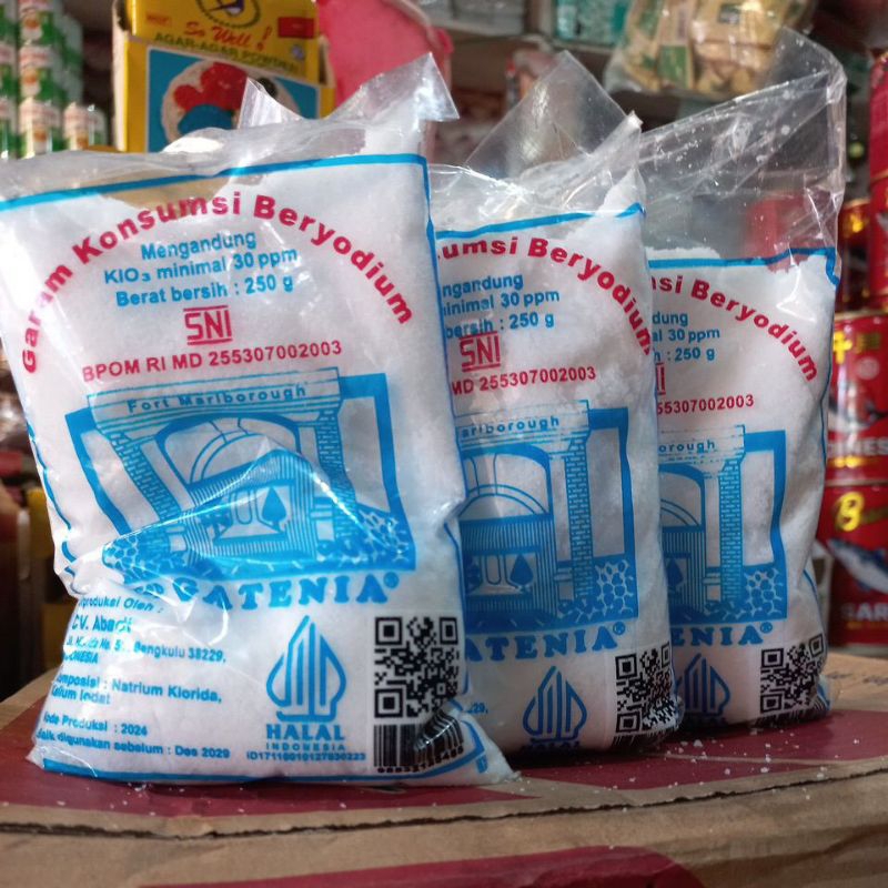 

Garam halus cap GATENIA berat 250gr