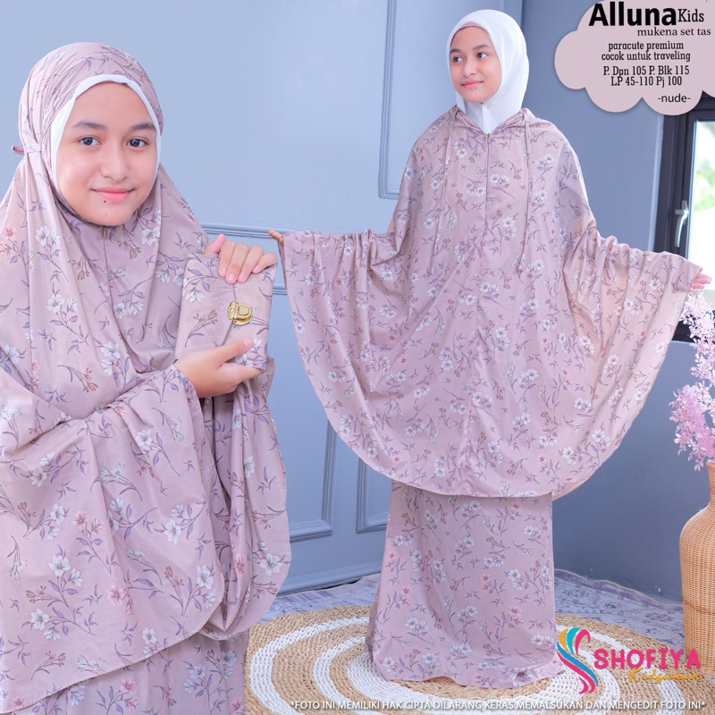 Mukena anak / mukena kids / mukena alluna shofiya / mukena kids shofiya / mukena remaja shofiya / sh