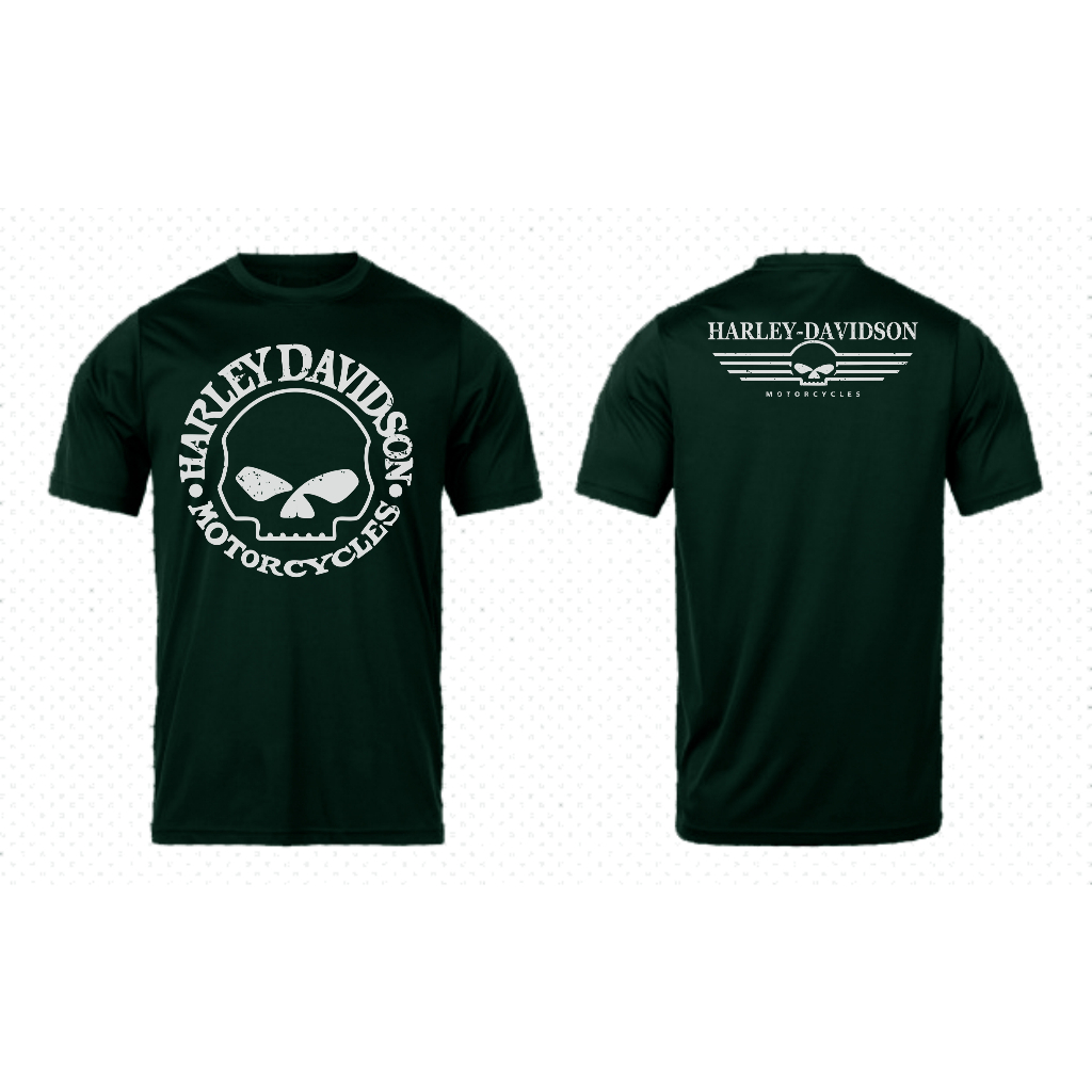 KAOS TSHIRT OTOMOTIF HD HARLEY DAVIDSON BIG SKULL READY WARNA HITAM PUTIH MERAH  ABU TUA HIJAU ARMY 