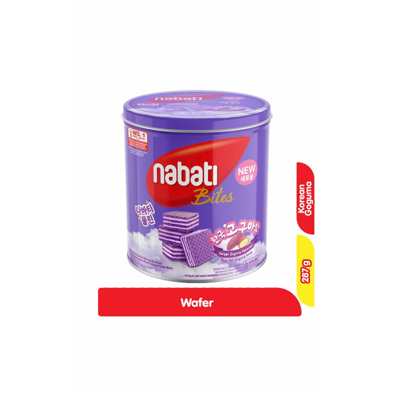 

Nabati wafer korean Goguma Kaleng 287g