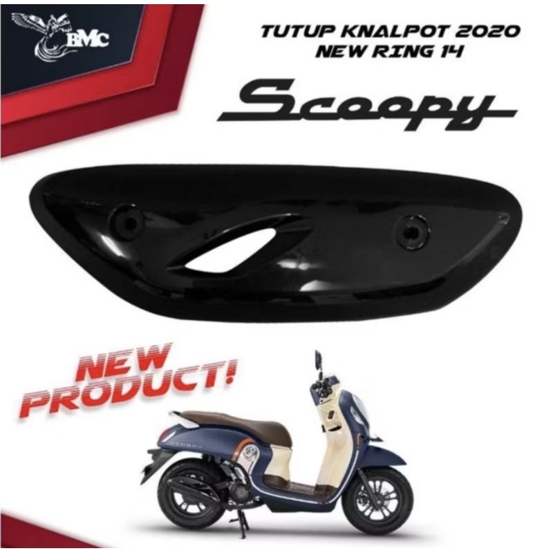 Cover Knalpot / Tutup knalpot / Temeng Knalpot Scoopy 2020 2021 2022 2023 2024