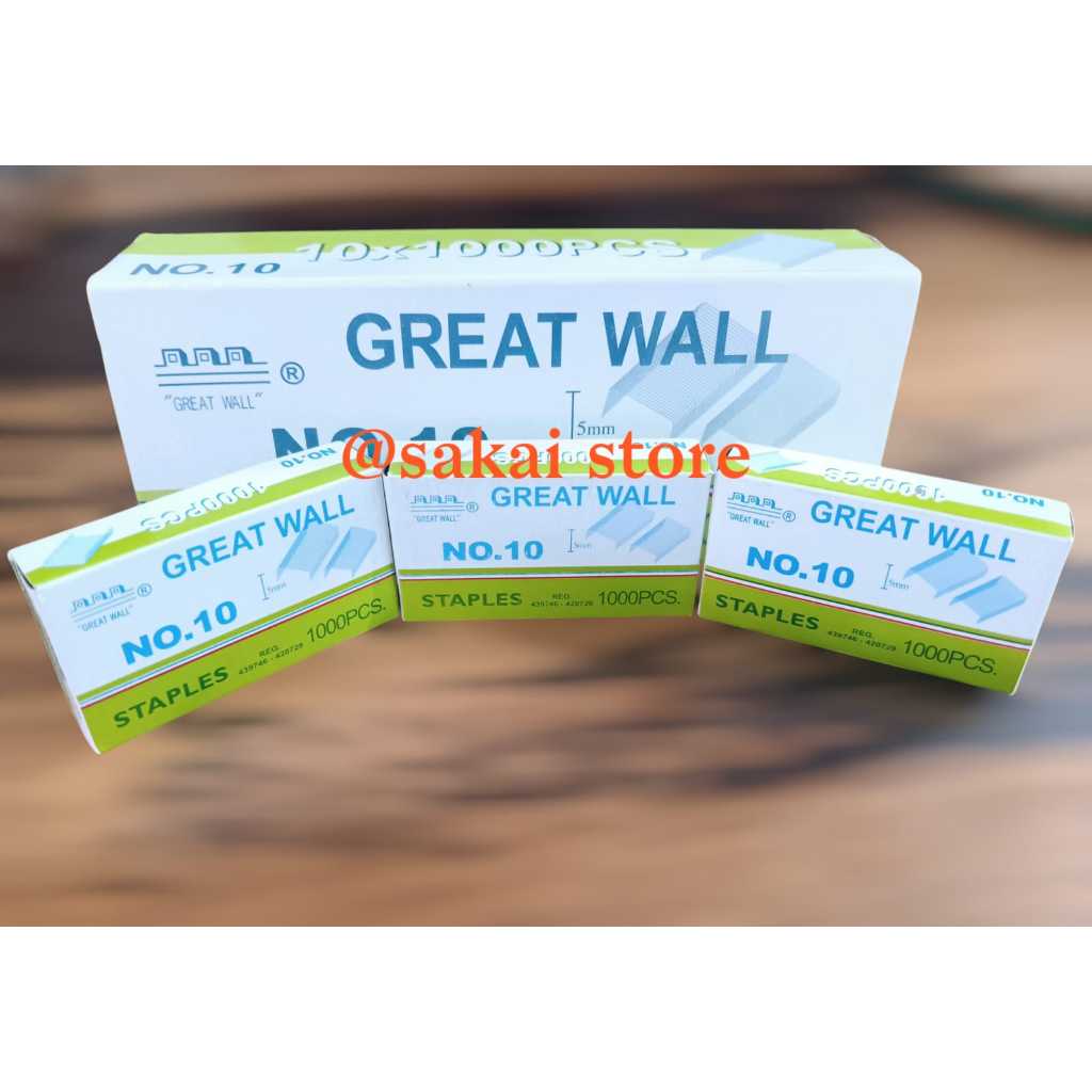 

Isi Staples merk Great Wall No.10
