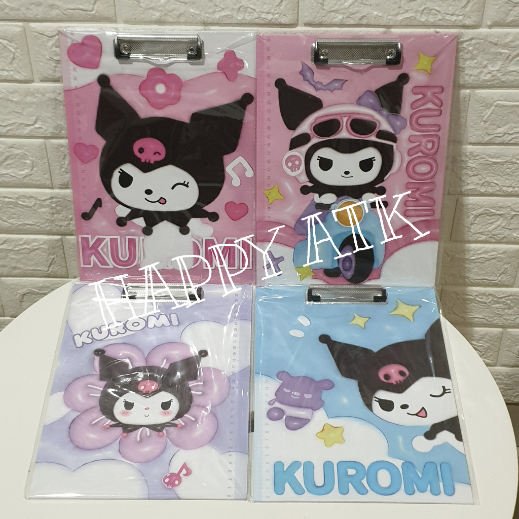 

PAPAN JALAN UJIAN / CLIPBOARD (Uk. 31cm x 25cm) - KUROMI LUCU DAN BAGUS