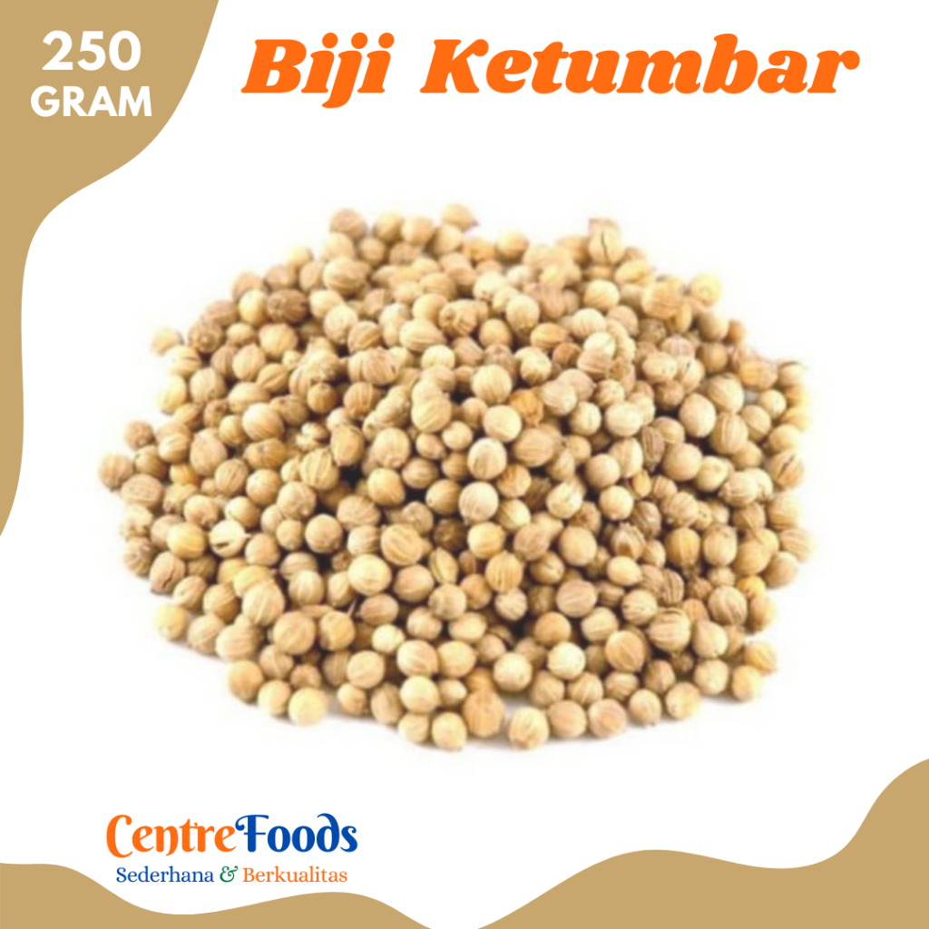 

BIJI KETUMBAR Bulat - Ketumbar Biji Bulat Utuh Organik | 250gr [ Harga Per BKS ]
