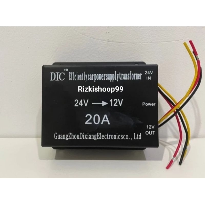 Step Down 20A DC 24V - 12V Converter Dc 24V Ke 12V 20 Ampere