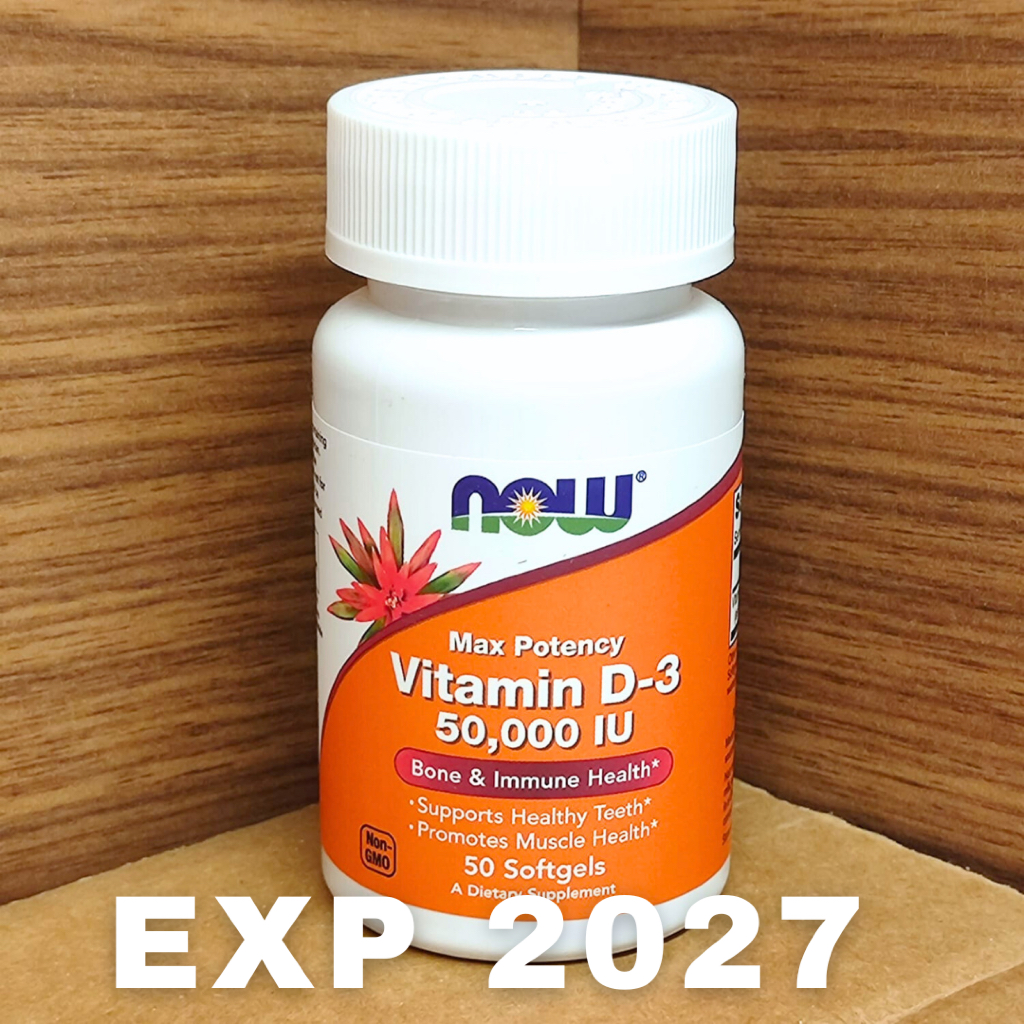 Now Foods  Vitamin D3 50000 IU 50.000 IU isi 50 Softgels Now Food