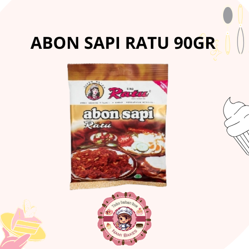 

Abon Sapi 90gr Cap Ratu Bumbu Sachet Instan