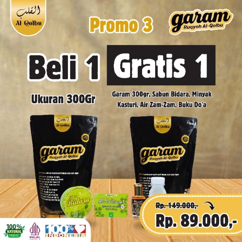 

GARAM RUQYAH ORIGINAL AL QOLBU - BELI GRATIS 1
