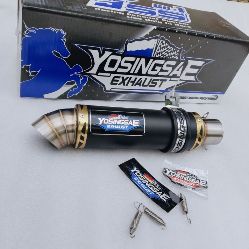 Knalpot Racing Yosingsae silencer only karbon kevlar  100% original PNP untuk motor Vega vario150/12