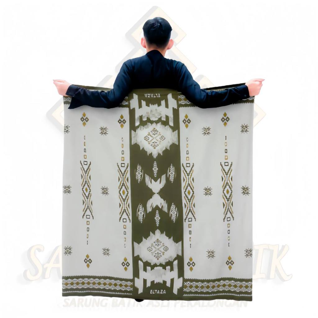 BUY 1 GET 1 Sarung Eltaza Rayon Motif Andara Batik Pekalongan Printing Pria Dewasa Muslim Santri Ram