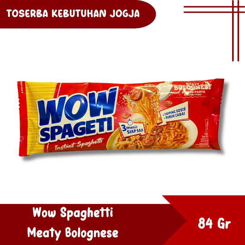 

Wow Spaghetti Meaty Bolognese 84 Gr