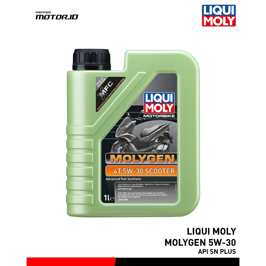 LIQUI MOLY MOLYGEN SCOOTER 10W-30 - Oli Mesin Motor Matic Full Synthetic