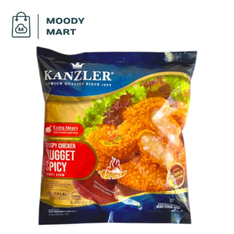

KANZLER Crispy Chicken Nugget Spicy 450gr / KANZLER Naget Ayam Krispi Pedas 450gr