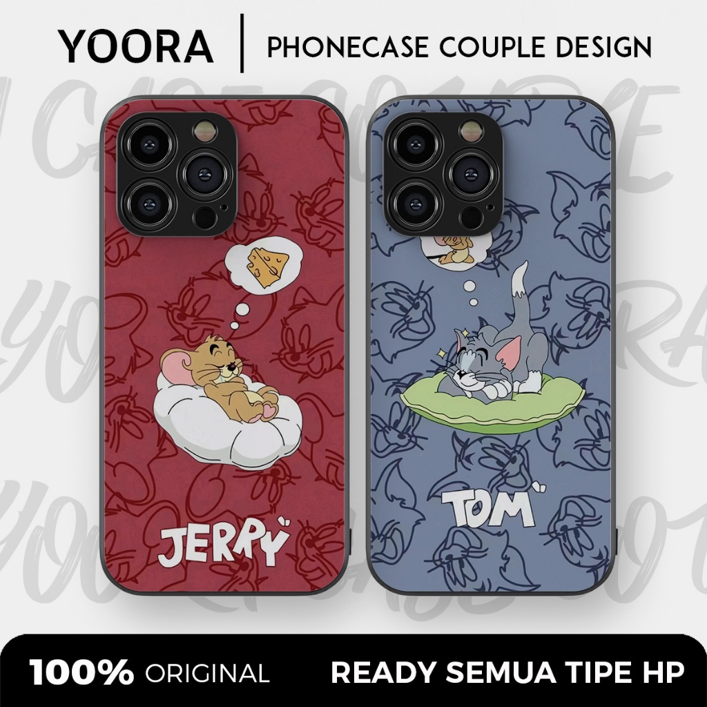 [TJ09] Custom Case Couple Tom and Jerry Premium Bisa Untuk Semua Tipe Hp