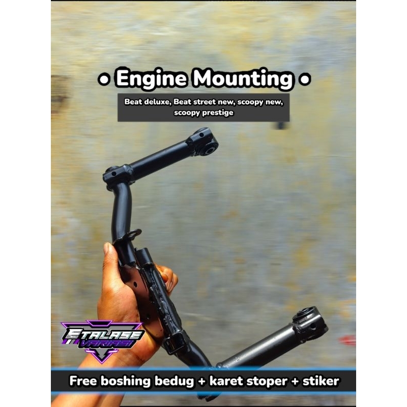 ENGINE MOUNTING BEAT DELUX/SCOOPY NEW/GENIO/BEAT STREET CUSTOM PANJANG