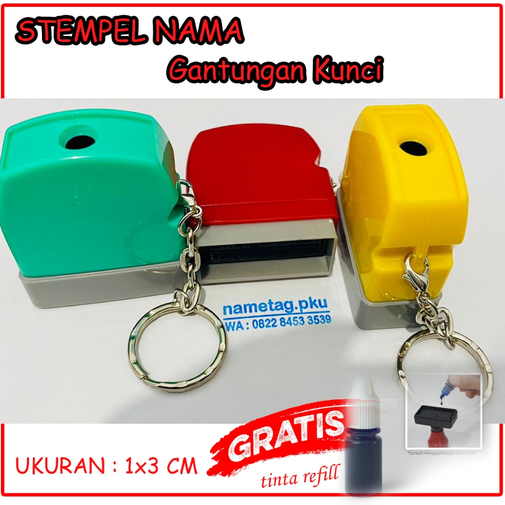 

Stempel Nama, Gantungan kunci, Stempel dokter, Stempel Bidan, Stempel custom nama, stempel1x3 cm