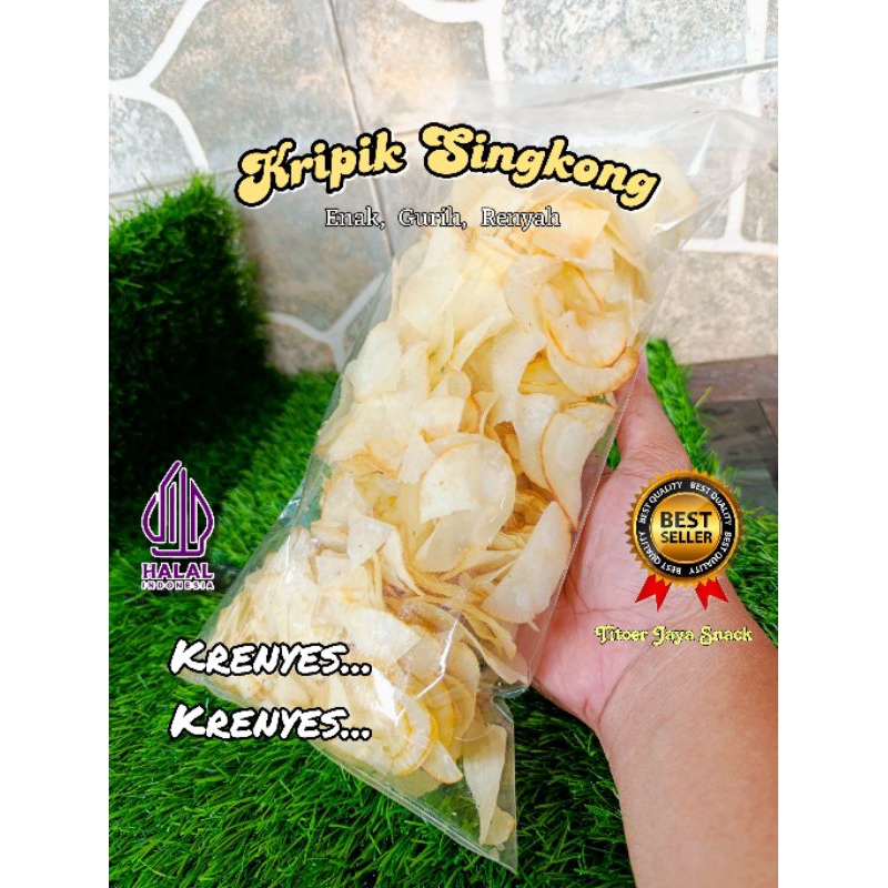 

Keripik Singkong Original Asin, Gurih, Renyah - 250 Gram