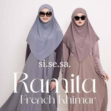 [SILMIKAFF] Sisesa French Khimar Ramita Gamis Syari Original Hijab jilbab Original Asli Premium Crys