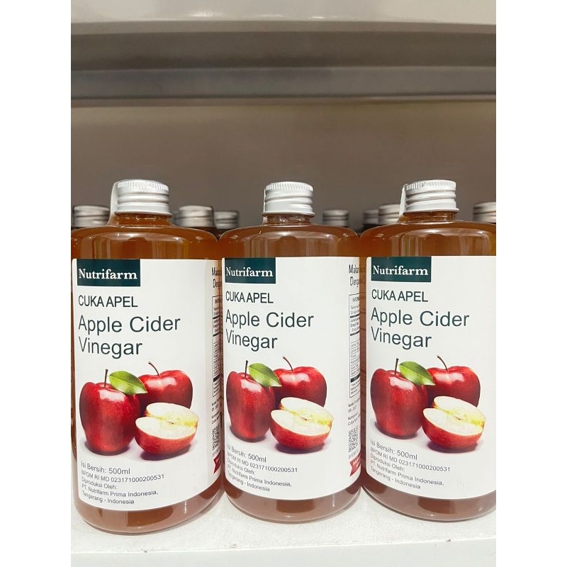 

Cuka Apel Nutrifarm Original Organik 500ml | Apple Cider Vinegar 500ml