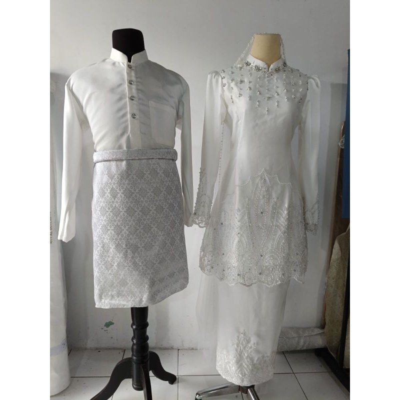 baju akad melayu / baju pengantin melayu / baju pengantin muslimah/baju nikah melayu/baju kurung/baj
