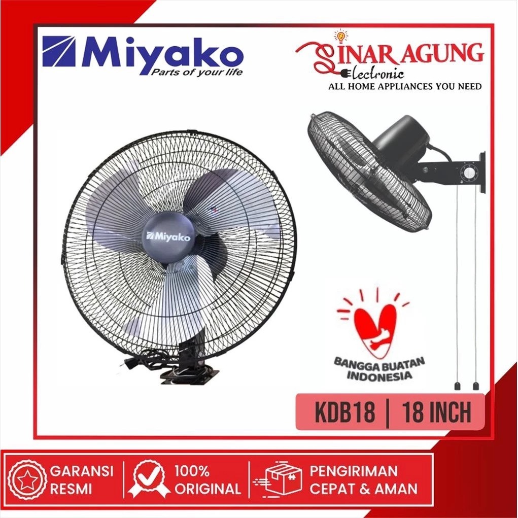 MIYAKO Kipas Angin Dinding KDB-18 inch