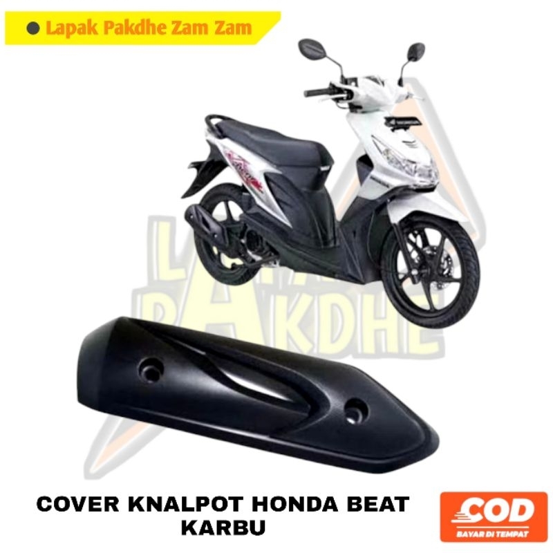 Tameng Knalpot Beat Karbu Cover Knalpot Beat Karbu Tutup Knalpot Beat Karbu