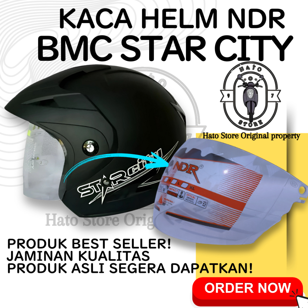 KACA Helm BMC STAR CITY  Visor Helmet
