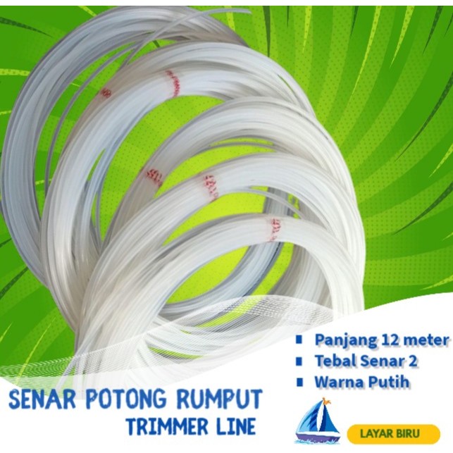 Senar Potong Rumput Trimmer Line 2,3mm Lebih  Merk Harga Per 102 Meter
