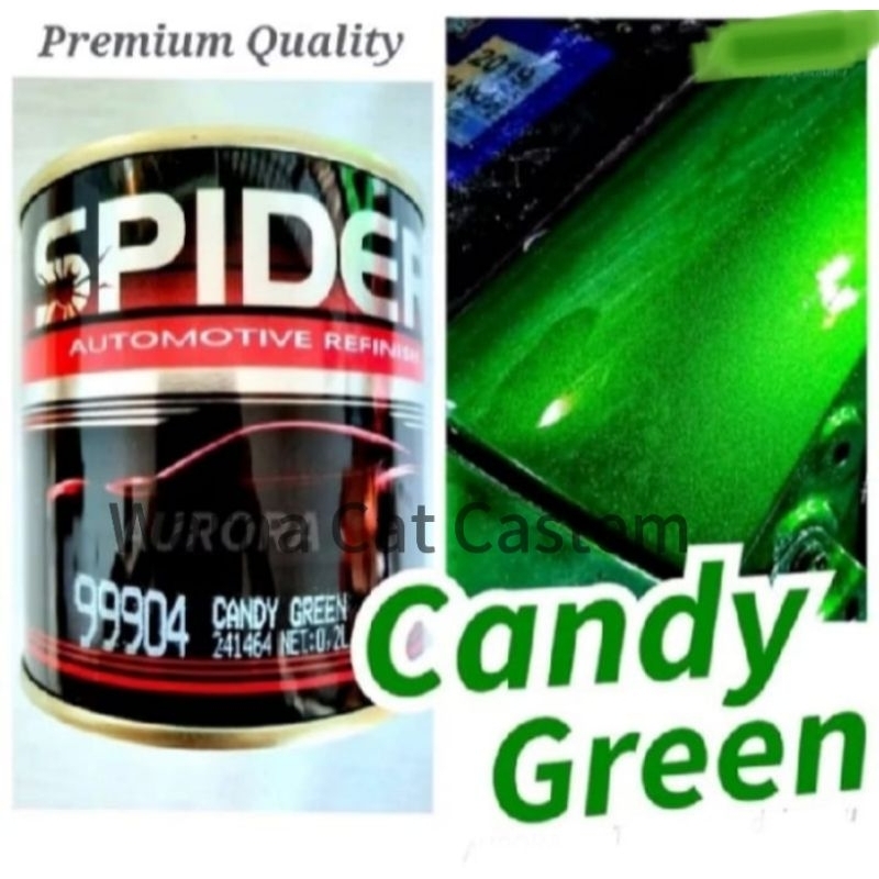 Cat Candy Green Spider 99904 Candy Hijau PU