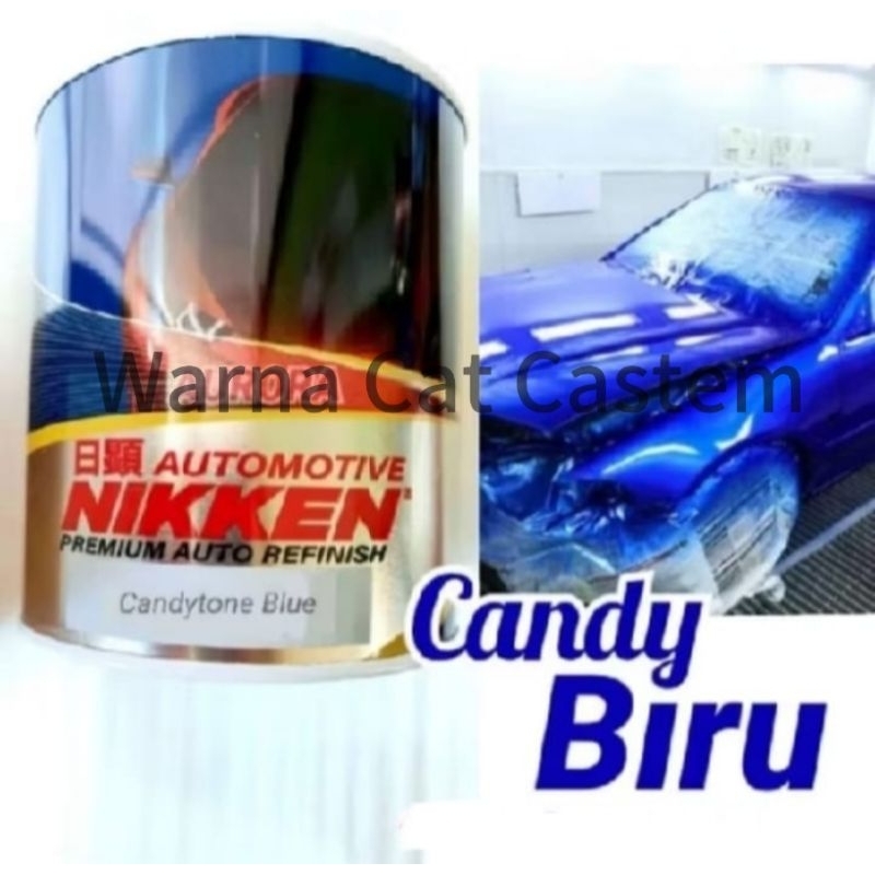 Cat Candytone Blue Nikken / Cat Candy Biru Nikken