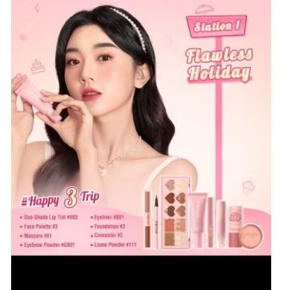 PINKFLASH set makeup beauty flawlessholiday