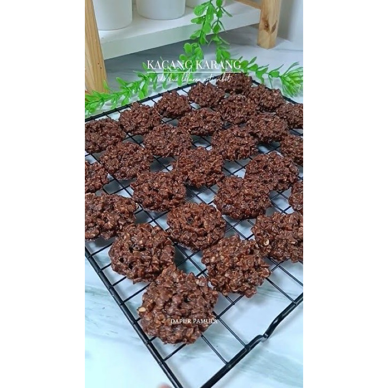 

kue cokelat kacang gepeng