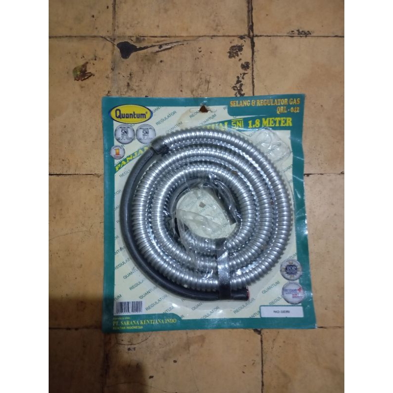Selang Gas + Pelindung, Original Quantum