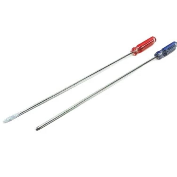 Obeng Panjang 12 inch 30 cm MAGNET Screwdriver obeng stel karbu 2in1