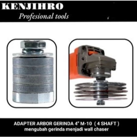kenjihro adaptor extension Shaft gerinda 4"