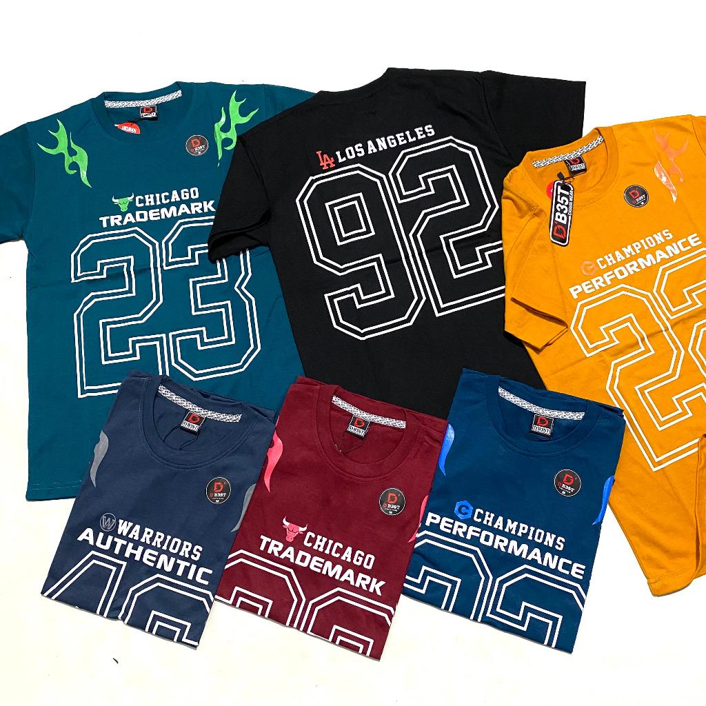 PAKET KAOS DISTRO ANGKA KAOS BASEBALL Kaos Pria Basket Kaos Sablon Angka M L XL Kaos Lengan Pendek K