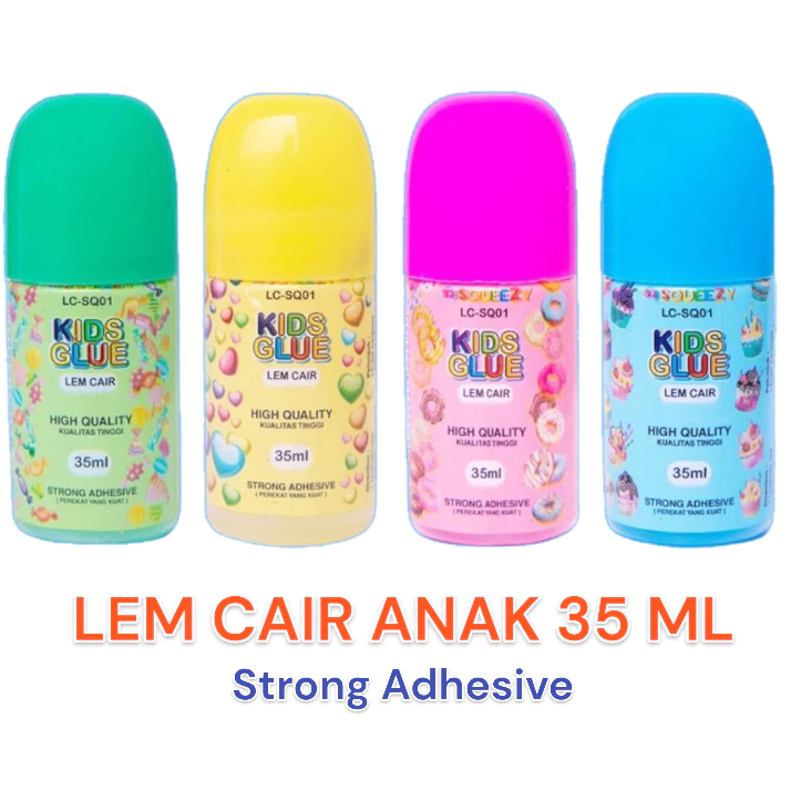 

Squeezy - Lem Kertas Cair Anak / Kids Liquid Glue LC-SQ01 | 35ml