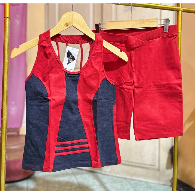 Baju senam aerobik murah/baju senam murah one set