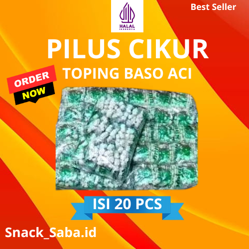 

Pilus Cikur Kencur, Renyah gurih kriuk/ toping baso aci murah isi 20 PCS