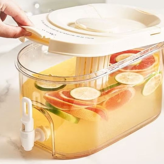 DISPENSER Kulkas Jar Air Minum Box Minuman Dingin Botol Infuse Water