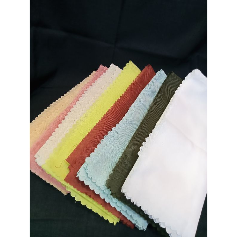 jilbab segiempat katun lasercut voal Lasercut