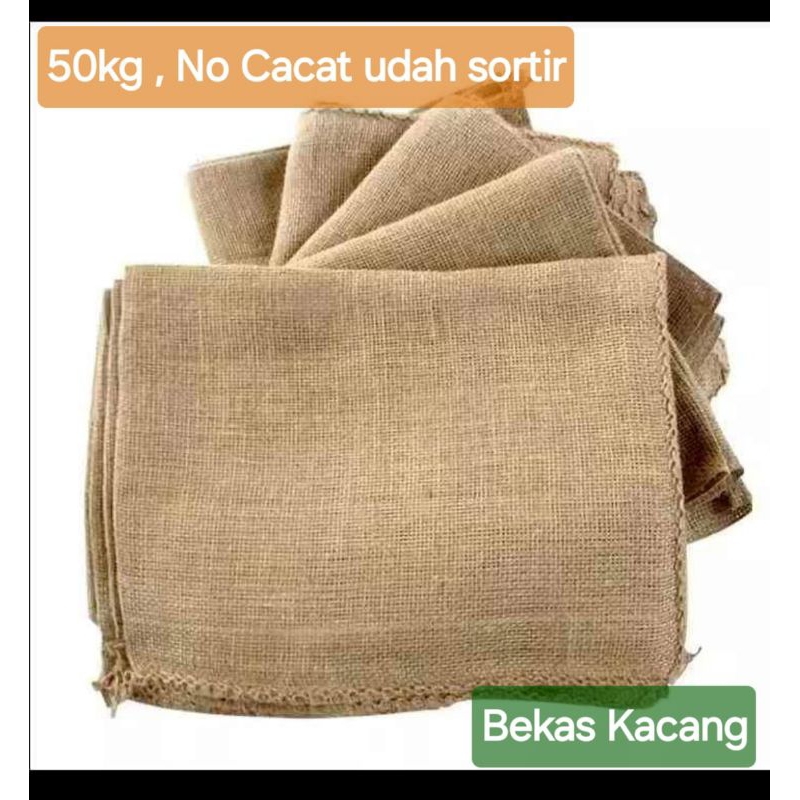 Karung Goni Bekas Kacang Bagus , No Cacat , Udah Sortir , Karung Goni 50kg