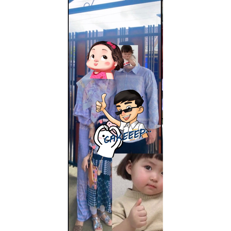 preloved Gamis wearing Ameera dan koko Kienka Original