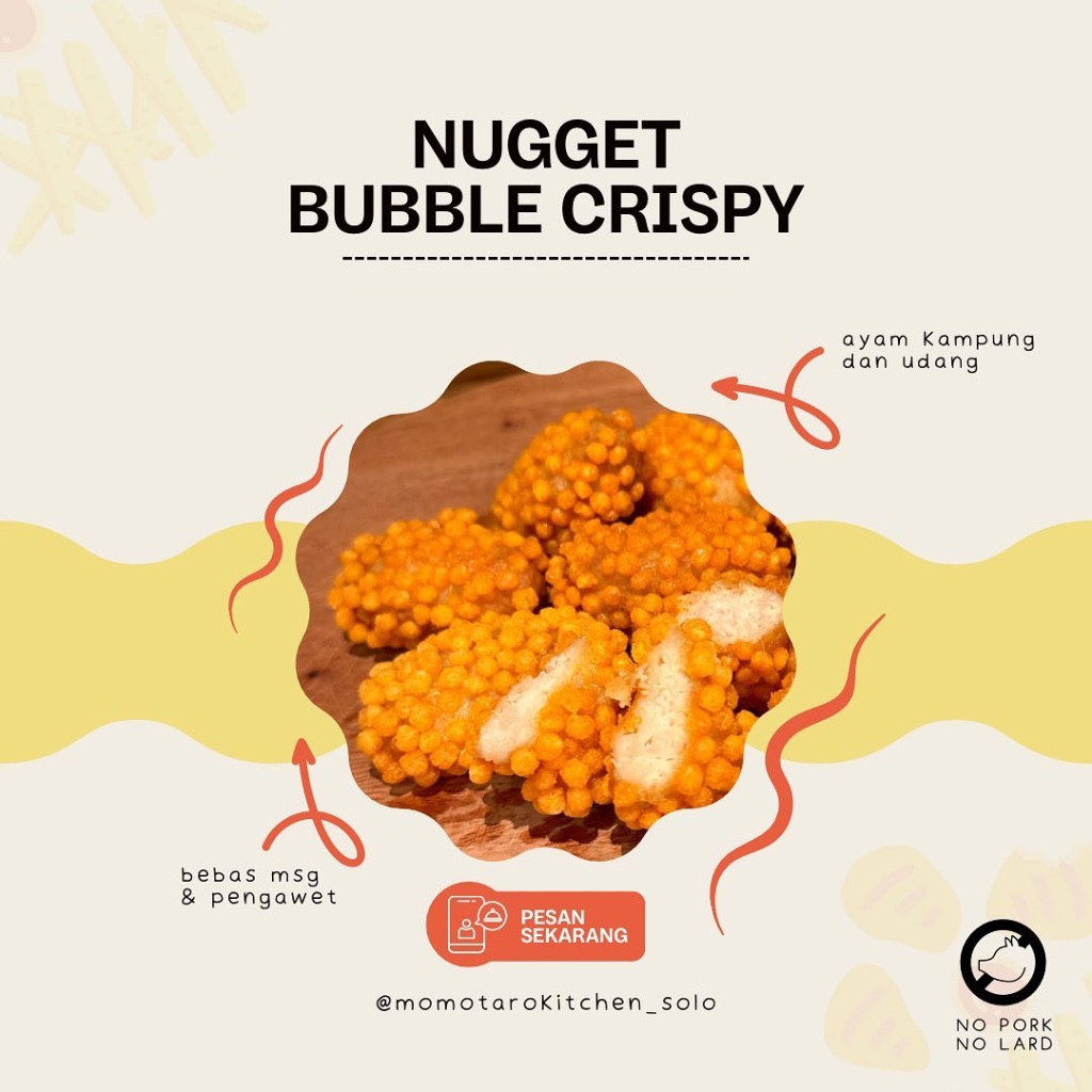 

Momotaro Nugget Bubble Crispy / Momotaro Kitchen / Bento Anak Non MSG