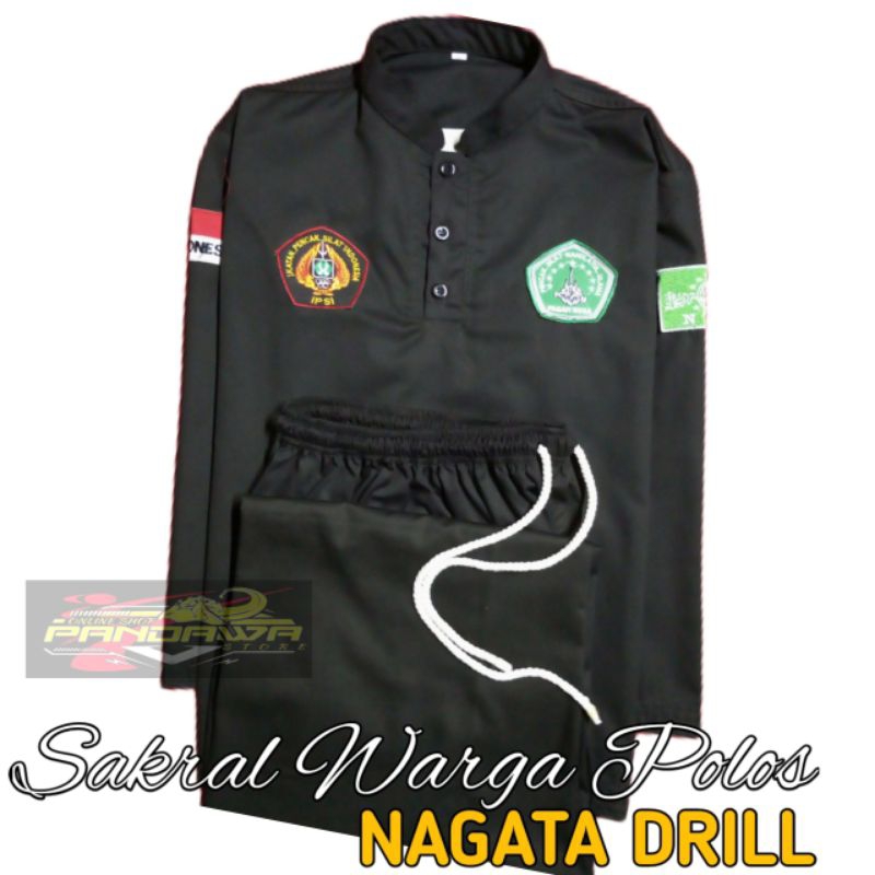 Sakral pagar nusa polos - Seragam pagar nusa bahan Nagata