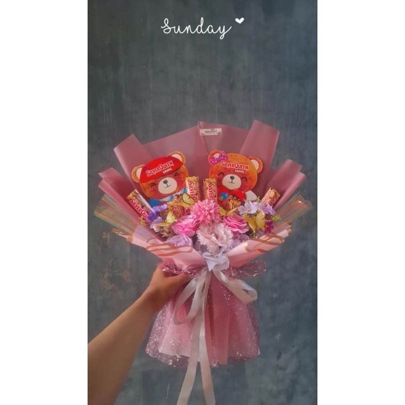 

Buket valentine Coklat Sq bear 2