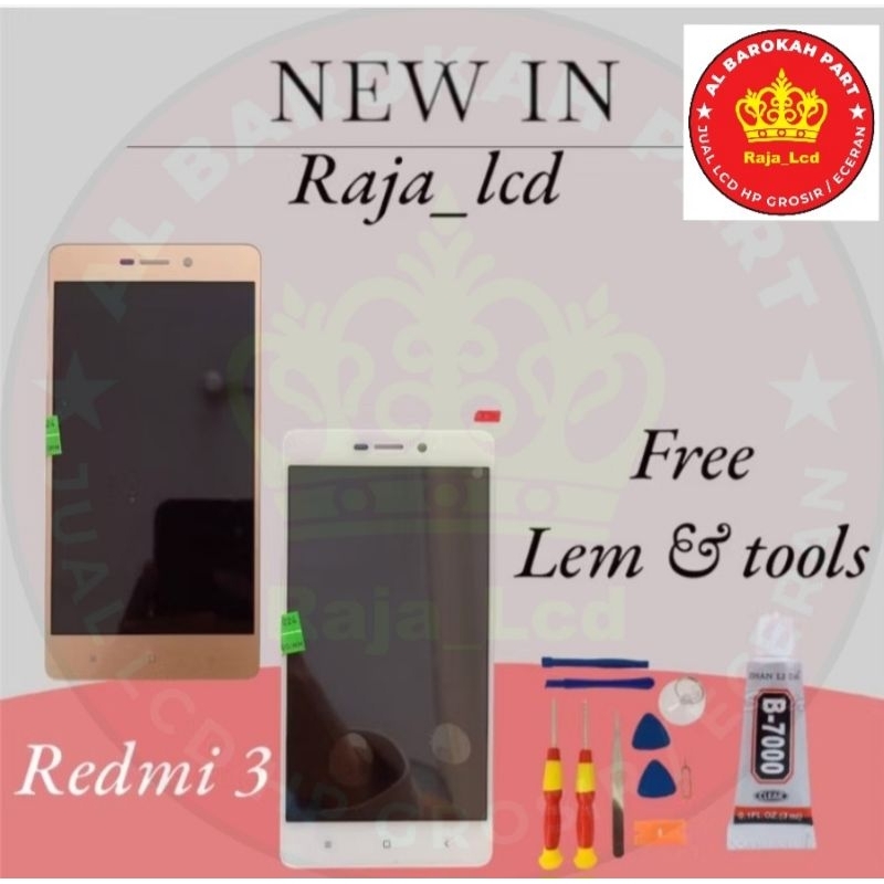 LCD TOUCHSCREEN REDMI 3/3S ORIGINAL FULLSET