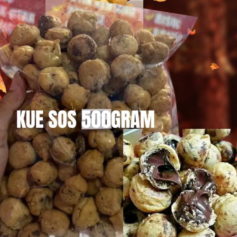 

Kue kering Kue Sos Rasa Coklat lumer Manis Kental 500gram
