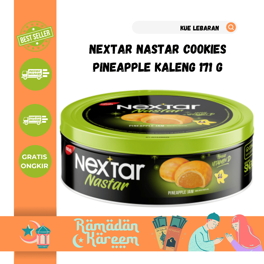 

Nextar Nastar Cookies Pineapple Kaleng 171 g